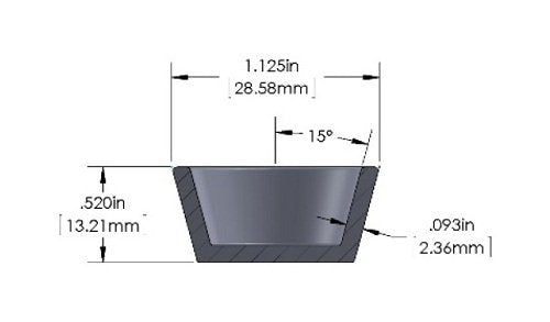 RDM-EB23 7cm³ Aluminum Oxide E-Beam Liner - Image 2