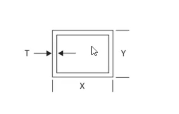2 Inch (in) Dimension X Rectangle Aluminum Tube with Sharp Corner - Image 2