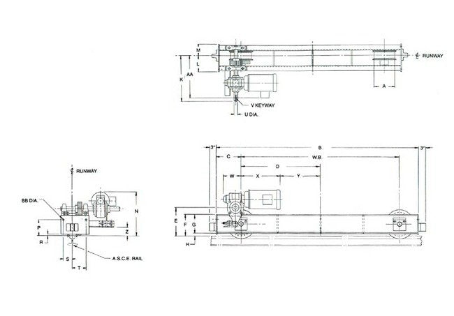 Heavy Duty Motor Driven End Truck Kit - 5 Tons Capacity - Image 2
