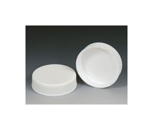 White Replacement Caps for Round Jug - 38/400, 100-Pack - Image 1