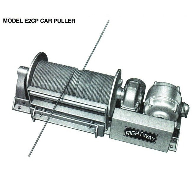 Rightway Winches Model E2CP Car Puller with 15 HP Motor - Image 1