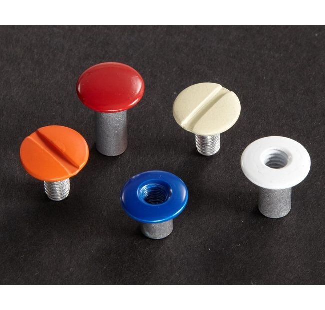 Aluminum Binder Screw 1/4" 8-32 Slotted Drive - Image 3