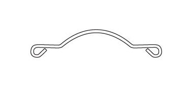 10" Nickel Plated Steel Ring Handle - Image 2