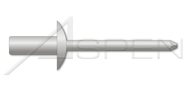 Dome Head Closed End Aluminum Body/Aluminum Pin Blind Rivet - Image 1