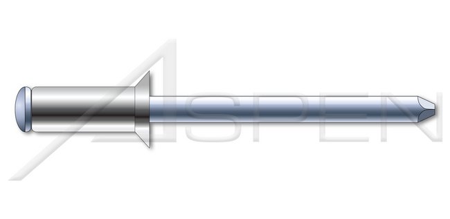 A2 Stainless Steel Flat Countersunk Head Grooved Mandrel Blind Rivet - Image 1