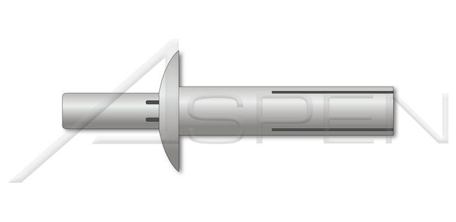 Brazier Head Aluminum Body/Pin Drive Pin Rivet - Image 1