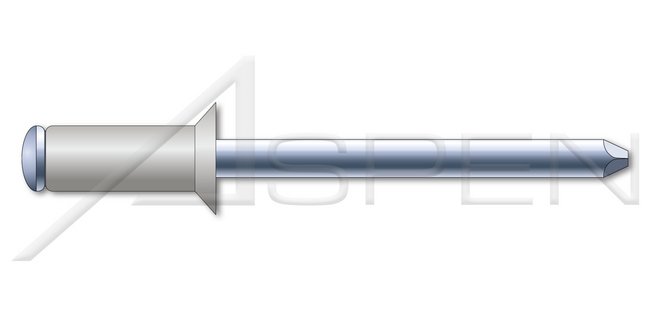 Countersunk External Head Aluminum Body/Steel Pin Blind Rivet - Image 1
