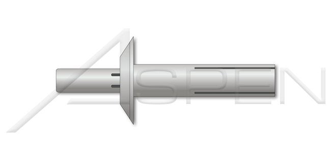 Aluminum Body and Pin Tamper Resistant Liner Head Security Drive Pin Rivet - Image 1