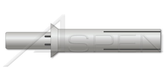 Countersunk Head Aluminum Body/Pin Drive Pin Rivet - Image 1