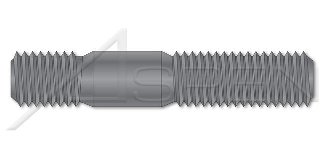 DIN 938 Class 5.8 Steel Plain Double-Ended Stud with Plain Center - Image 1