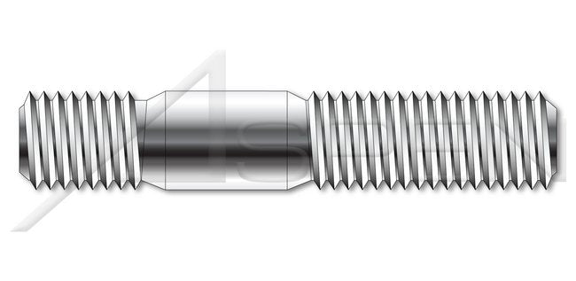 DIN 939 A2 Stainless Steel Double-Ended Stud with Plain Center - Image 1