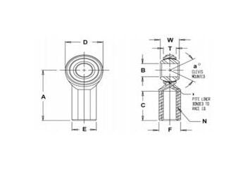 Carbon Steel Rod Ends - Heavy-Duty Male/Female, 52100 Bearing Steel - Image 2