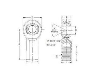 6061-T6 Aluminum Rod Ends - Precision Female Thread, Chrome Plated - Image 2
