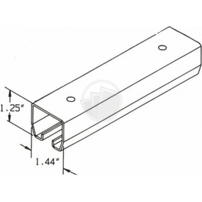 Galvanized Steel Roller Track Straight Splice Connectors - Image 2