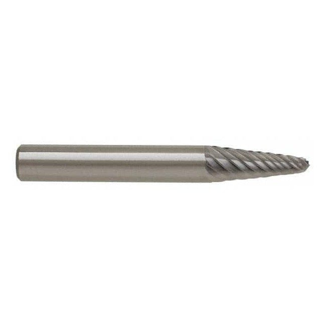 SGSPRO 1/8 Inch Carbide Double Cut Taper Burr Rotary File - Image 1