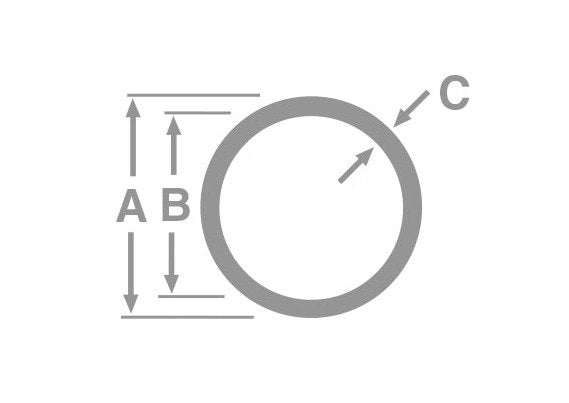 Aluminum Thin Wall Round Tubing 6in - Image 1