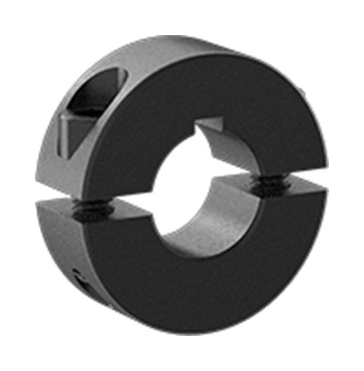 Heavy Duty Two-Piece Split Shaft Collar with Keyways, Steel, 15/16 in Bore - Image 1