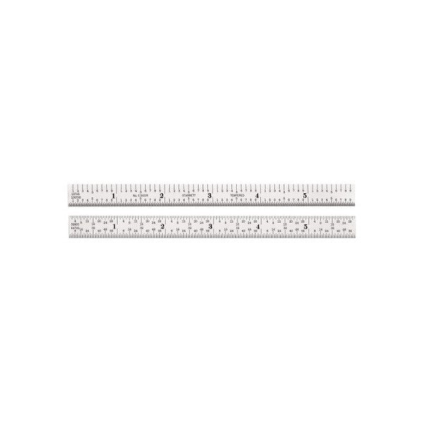 Starrett Steel Rule C305R-6, 6-Inch Graduated Ruler - Image 1