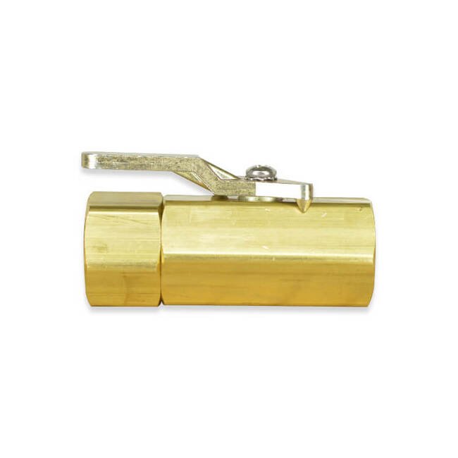 RV2 Series 1/2 Inch (in) Size Female National Pipe Thread (FNPT) Port 2-Way Metal Ball Valve - Image 1