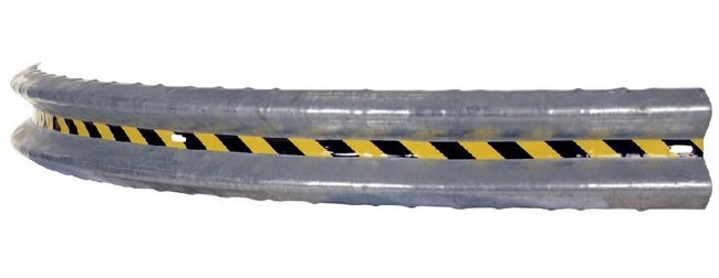 120" Galvanized Curved Bolt-On Guardrail System - Image 1
