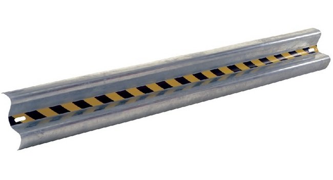 84-Inch Galvanized Bolt-On Guard Rail - 2 Rib Rail - Image 1