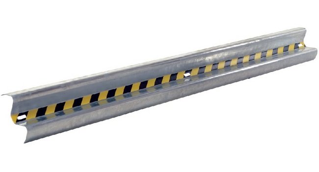 132in Galvanized Bolt-On Guardrail - 2 Rib Rail - Image 1
