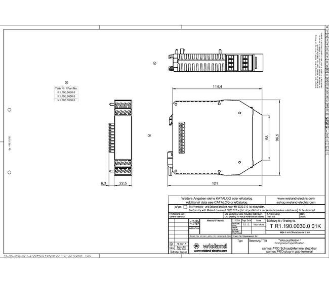 Wieland SP-SDIO84-P1-K-A DC 24V PLC Digital I/O Module - Image 3