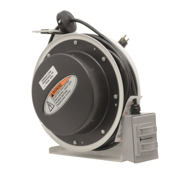 Northern Lights 40ft HD Electric Cord Reel with 2 Outlets - Image 1