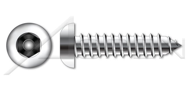 AISI 410 Stainless Steel Pan Phillips® Drive Full Thread Hi-Lo Self-Tapping Sheet Metal Screw - Image 1