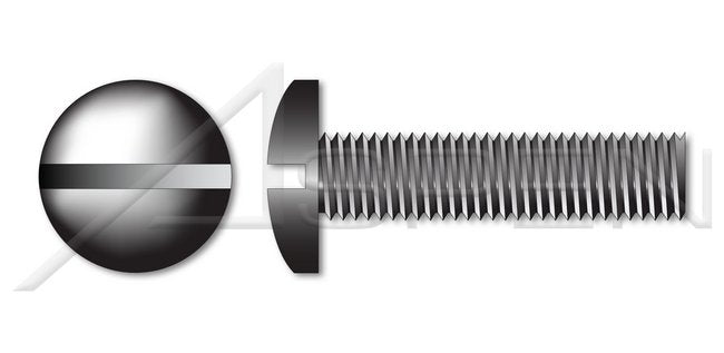 AISI 304 Stainless Steel (18-8) Drilled Head Fillister Slot Drive Coarse Thread Machine Screw - Image 1