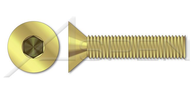 Brass Flat Head Socket Cap Screw - Image 1