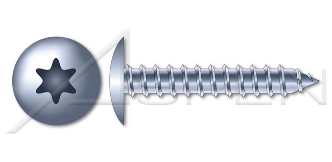 Steel Zinc Plated Pan 6Lobe Torx® Drive Hi-Lo Self-Tapping Sheet Metal Screw - Image 1