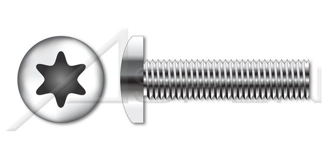 410 Stainless Steel Passivated and Waxed Pan 6Lobe Torx® Drive Trilobe Thread Rolling Screw for Metals - Image 1