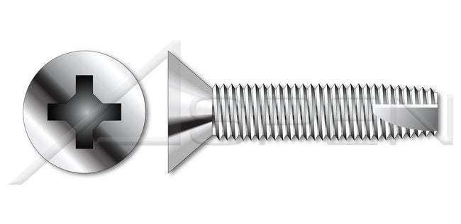 AISI 304 Stainless Steel (18-8) Type "23" Flat Head Phillips® Drive Thread Cutting Screw - Image 1