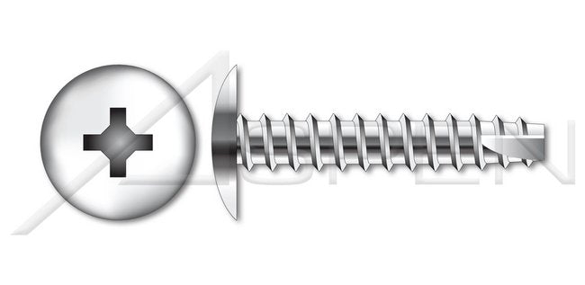 AISI 304 Stainless Steel (18-8) Type "25" Truss Phillips® Drive Thread Cutting Screw - Image 1