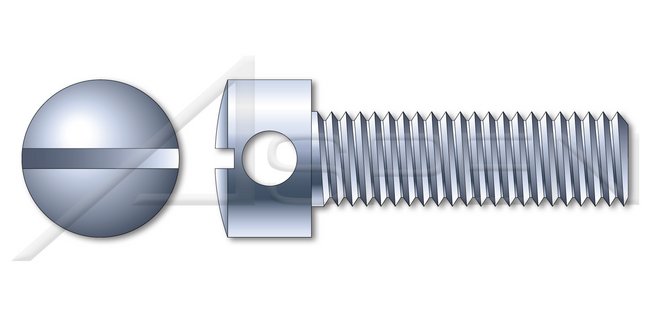 Steel Zinc Plated Slotted Drive Capstan Screw - Image 1