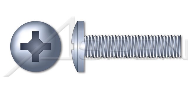 Aluminum Flat Slot Drive Full Thread Metric Machine Screw - Image 1