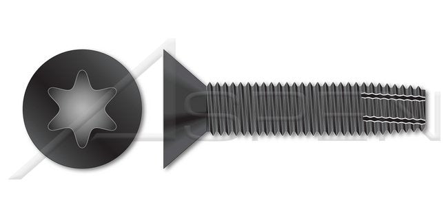 Steel Black Phosphate and Oil Type "F" Flat Head 6 Lobe Torx® Drive Thread Cutting Screw - Image 1