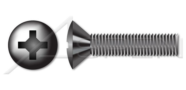 AISI 304 Stainless Steel (18-8) Pan Phillips® Drive Fine Thread Machine Screw - Image 1