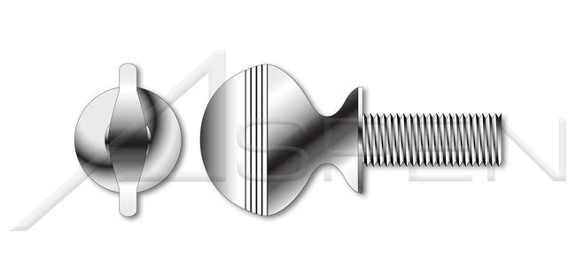 AISI 304 Stainless Steel (18-8) Type "A" Spade Head with Shoulder Thumb Screw - Image 1