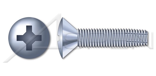 Steel Zinc Plated Type "F" Oval Phillips® Drive Thread Cutting Screw - Image 1