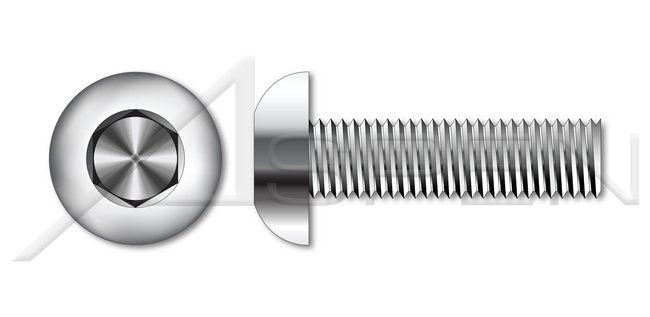 AISI 304 Stainless Steel (18-8) Button Head Hex Socket Cap Screw - Image 1