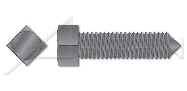 Steel Square Head Cone Point Set Screw - Image 1