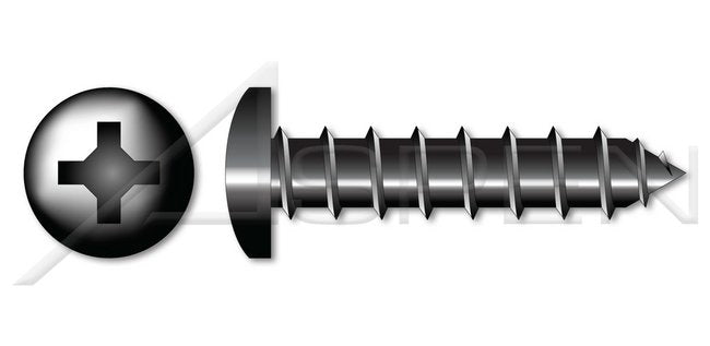 Steel Green Ceramic Coating Wafer Head Phillips® Drive Hi-Lo Threading Spade Point Self-Drilling Screw - Image 1