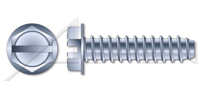 Steel Black Zinc and Baked Type "AB" Flat Phillips® Drive Self-Tapping Sheet Metal Screw - Image 1