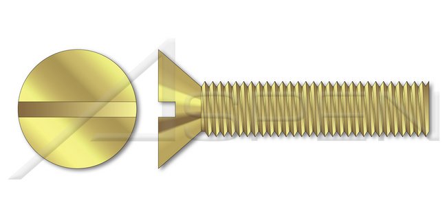 Steel Black Oxide Round Slot Drive Full Thread Machine Screw - Image 1