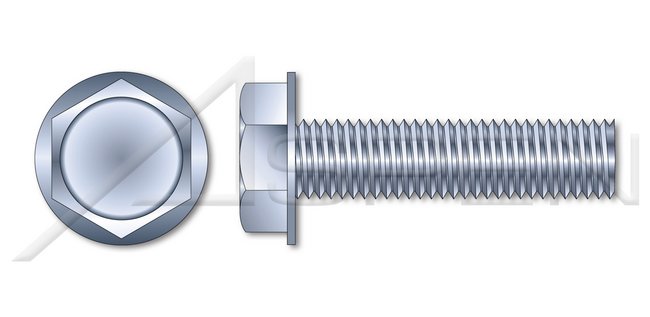 Steel Zinc Plated and Waxed Hex Indented Washer Head Trilobe Thread Rolling Screw for Metals - Image 1