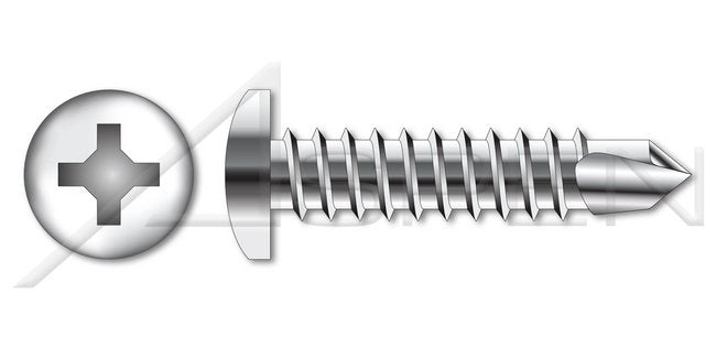 AISI 304 Stainless Steel (18-8) Type "AB" Truss Phillips® Drive Self-Tapping Sheet Metal Screw - Image 1