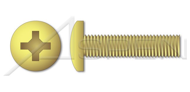 Steel Black Oxide Pan Head Phillips®/Slot Combo Drive Full Thread Machine Screw - Image 1