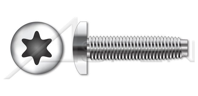 18-8 Stainless Steel Passivated and Waxed Pan 6Lobe Torx® Drive Trilobe Thread Rolling Screw for Metals - Image 1